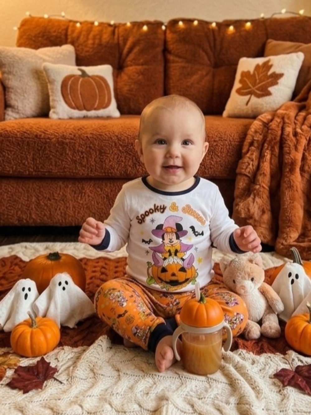 Disney Baby Halloween Pajama Set 18 Months